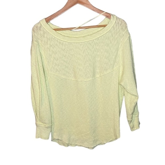 Free People OG Thermal Pullover in Glow Party - Picture 3 of 11